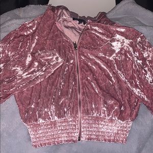 Velvet Cropped Jacket
